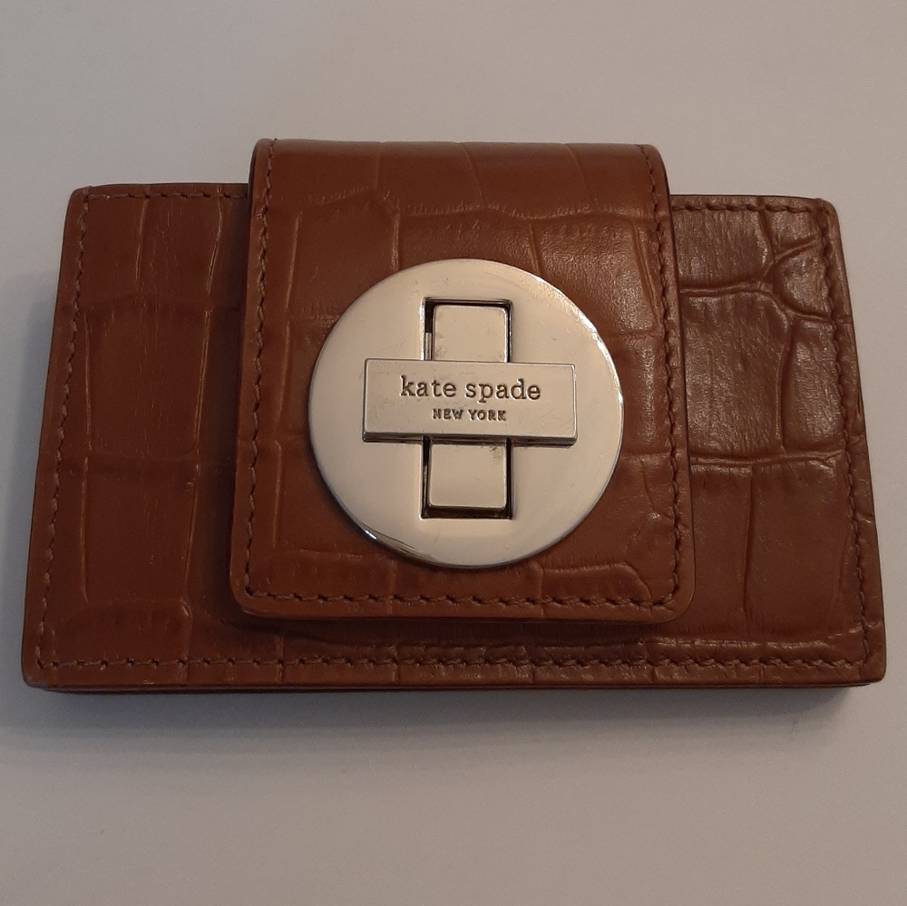 Kate Spade Brown Leather card wallet